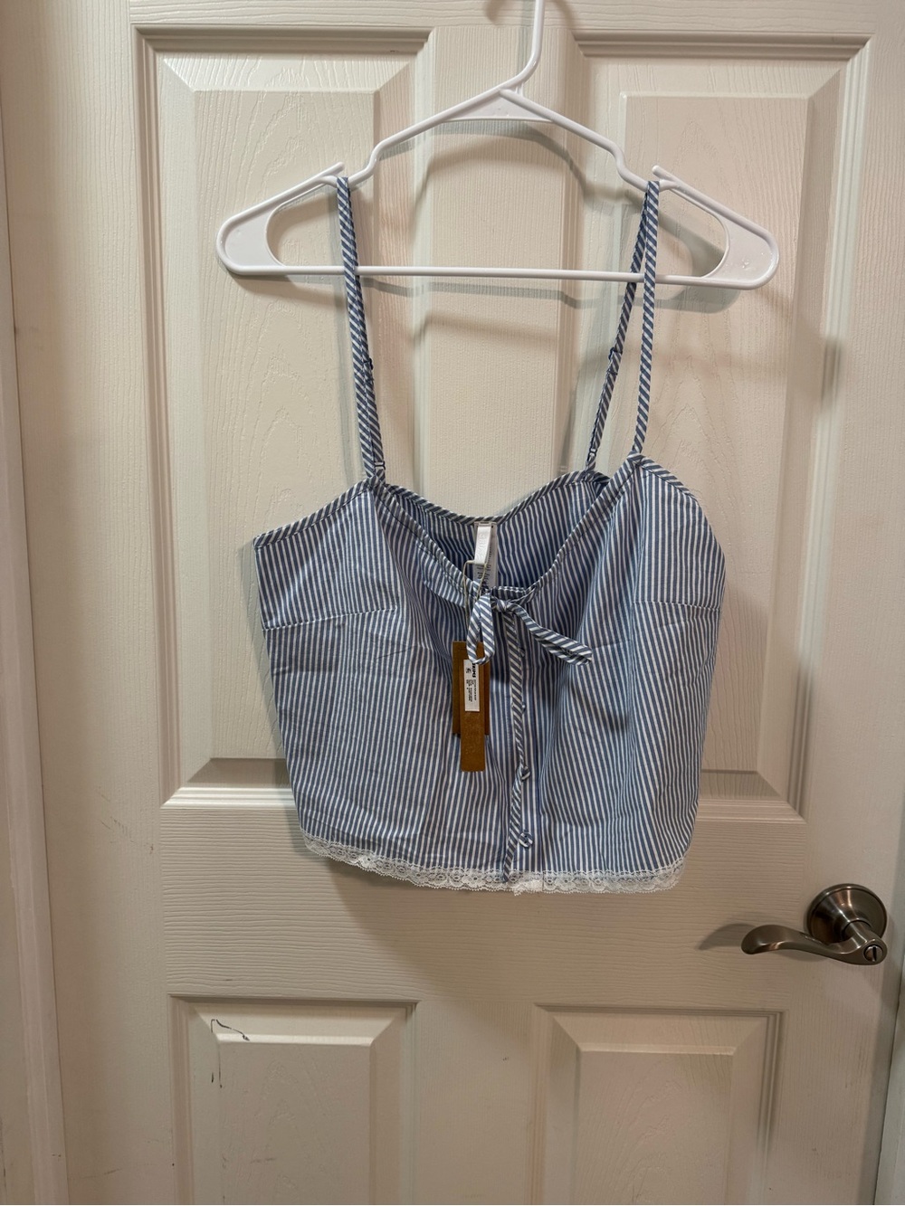 SKIMS COTTON POPLIN SLEEP
Sleep Cami Cadet Stripe M - Picture 2 of 8